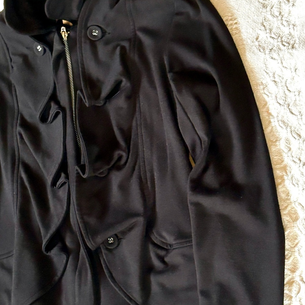 Christopher & Banks Black Zip Dress Jacket PS - Picture 3 of 15